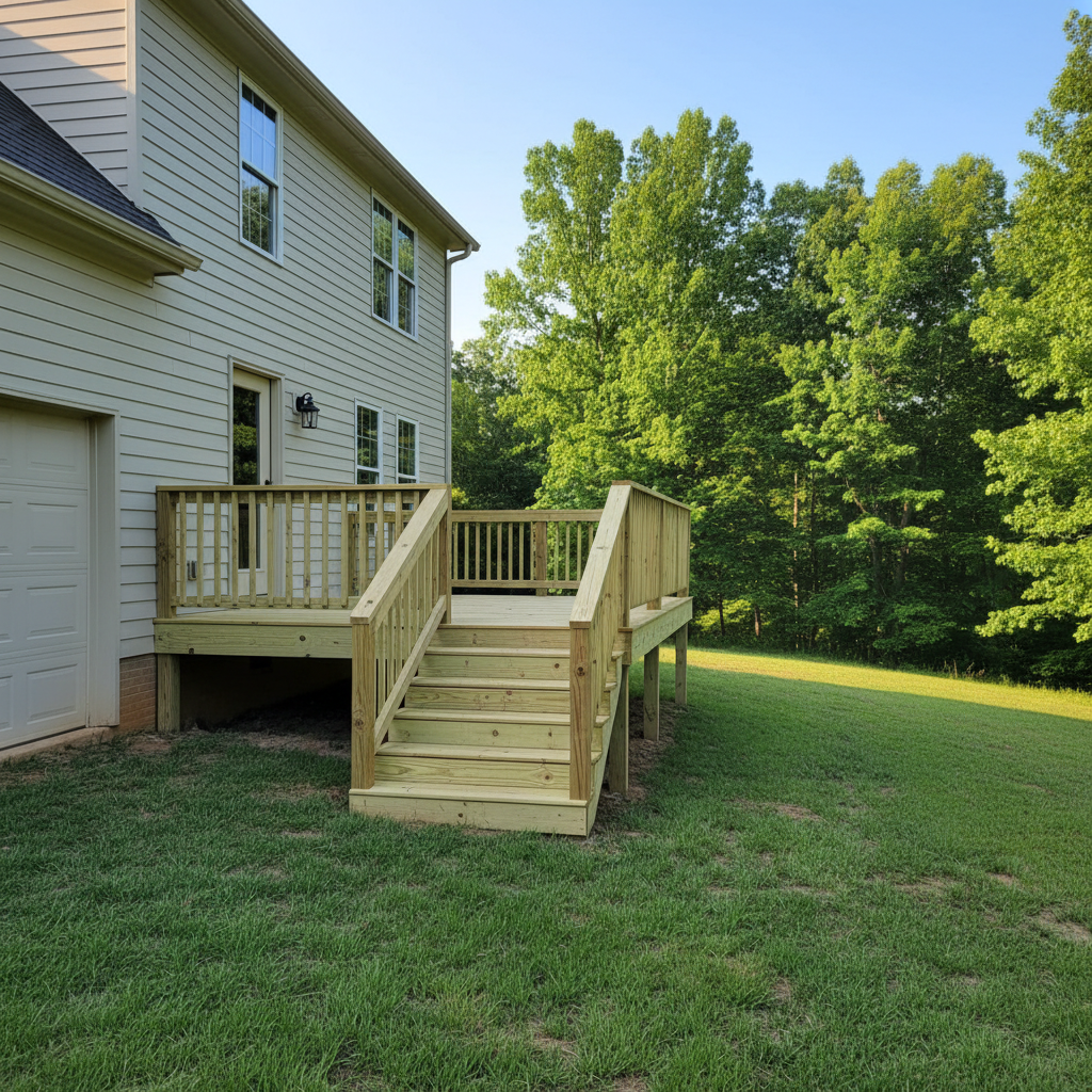 Deck Resurfacing completed by Evergreen Deck Co in Jacksonville, AR